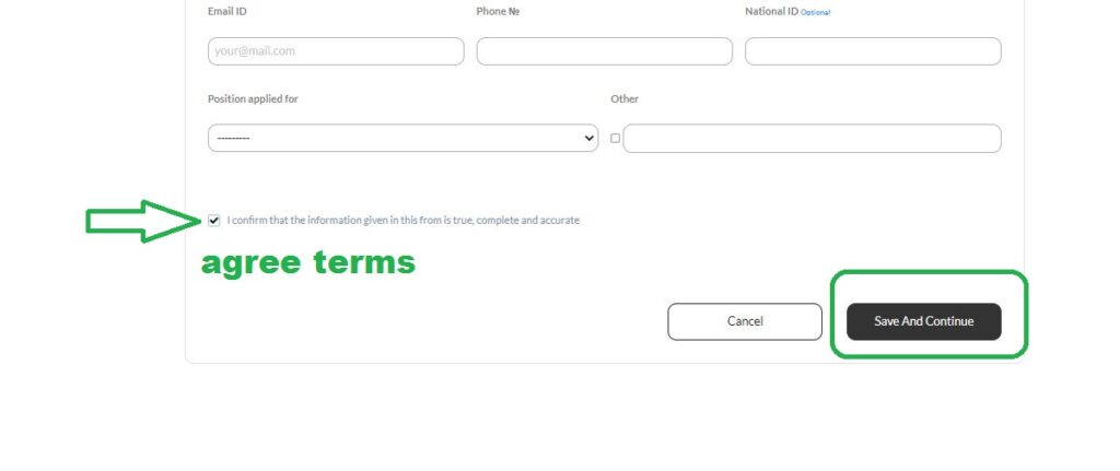 GAMCA MEDICAL FOR GCC 5 save and continue gamca form
